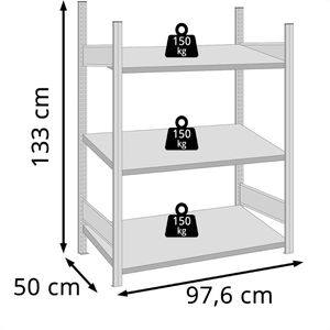 Produktbild für Getränkekistenregal Regalwerk BERT, für 9 Kisten