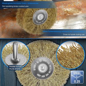 Produktbild für Drahtbürste S&amp;R 135.080.035, gewellt, Holz-Struktur-Bürste