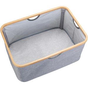 Produktbild für Wäschekorb Wenko Bahari, grau, mit 4 Griffen