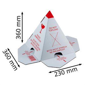 Produktbild für Palettenhütchen Smartboxpro Nicht stapeln, 360 x 360 x 230 mm