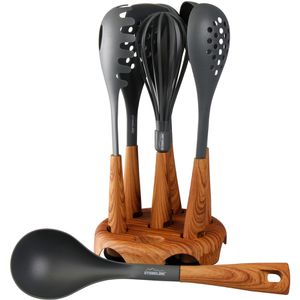 Küchenhelfer-Set STONELINE Back to Nature, mit Halter