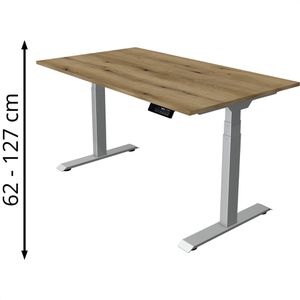 Produktbild für Schreibtisch Kerkmann Move 1 stable, asteiche / silber