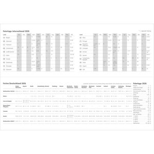 Produktbild für Tischkalender Zettler 377201, blau, Wochenkalender quer