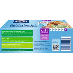 Produktbild für Gefrierbeutel Toppits 8 Liter