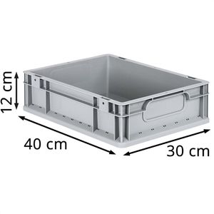 Produktbild für Eurobox Allit ProfiPlus EuroEco C412, grau, 10,4 Liter