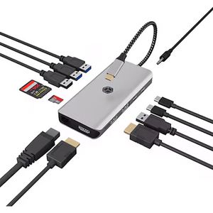 Produktbild für Dockingstation ICY-BOX IB-DK4061-CPD, USB-C 3.0
