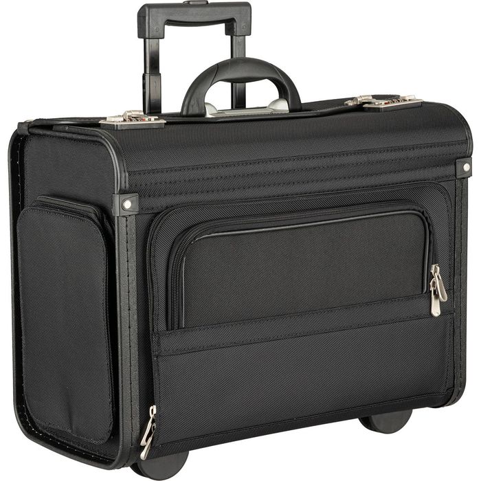 DERMATA Pilotenkoffer XL - Großer Business-Trolley Mit Vielen Fächern