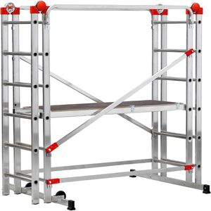 Produktbild für Gerüst Hailo G60, 1-2-3 500 Combi, 9459-507, Arbeitshöhe 4,35m