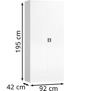 Produktbild für Mehrzweckschrank ClassiX X-545547, abschließbar, weiß