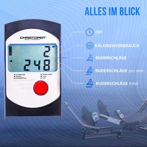 Produktbild für Rudergerät Christopeit Accord, Stahlrahmen, bis 120 kg