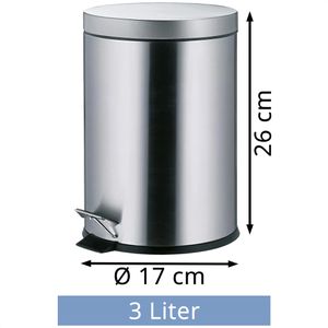 Produktbild für Mülleimer Kela Monaco, 18172, silber matt