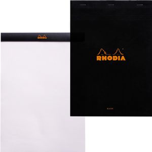 Notizblock Rhodia 180009C, schwarz, A4