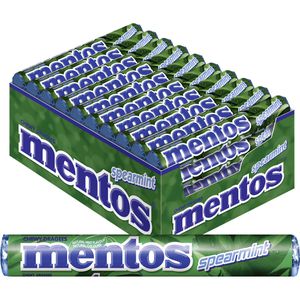 Kaubonbons Mentos Spearmint Dragees, 40 Rollen