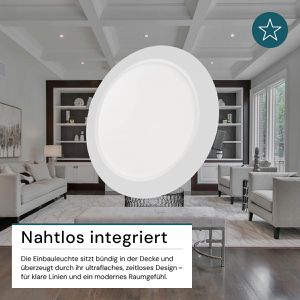 Produktbild für LED-Einbaustrahler Luxula LX300142, warm- bis kaltweiß