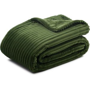 Kuscheldecke Gözze Cord Optik, 40067-85, dunkelgrün