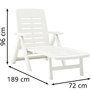 Produktbild für Sonnenliege vidaXL 48754, aus Kunststoff