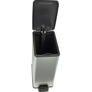 Produktbild für Mülleimer Curver Deco Bin Slim, silber