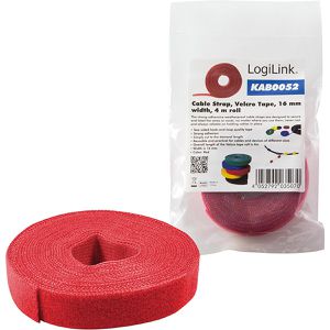 Produktbild für Klettband LogiLink KAB0052, rot