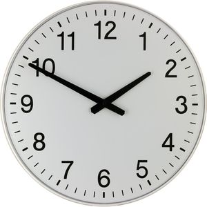 Wanduhr Eurotime 55403, Kunststoff, analog, Funkuhr