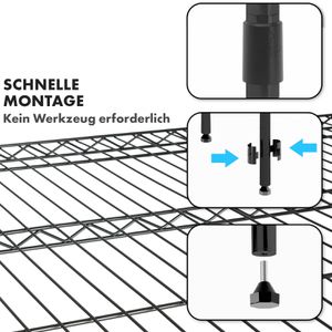Produktbild für Schwerlastregal Karat Rocky, 4 Gitterböden
