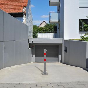 Produktbild für Absperrpfosten Relaxdays 10020092483, grau, aus Metall