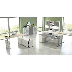 Produktbild für Schreibtisch Kerkmann Move 3 Tube anthrazit/silber