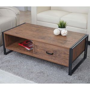 Produktbild für Couchtisch Mendler HWC-A27, aus Holz, braun