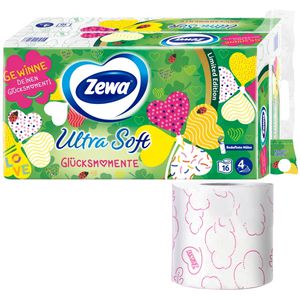 Toilettenpapier Zewa Ultra Soft, Glücksmomente Limited Edition