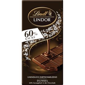 Tafelschokolade Lindt Lindor Dunkel 60%