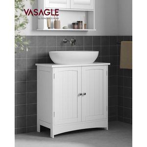 Produktbild für Waschbeckenunterschrank Vasagle BBC01WT, stehend