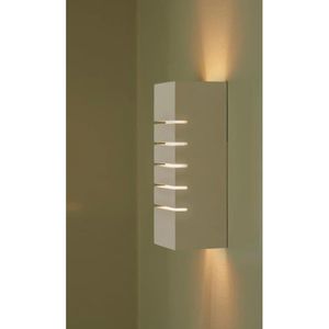 Produktbild für Wandleuchte Nordlux Lancio Square, Aluminium &amp; Gips, für innen