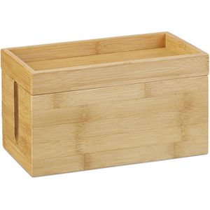 Produktbild für Kabelbox Relaxdays 10022183, aus Bambus / Holz