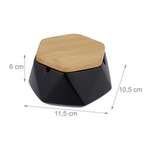 Produktbild für Aschenbecher Relaxdays schwarz, Indoor &amp; Outdoor, mit Deckel