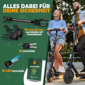 Produktbild für Fahrradschloss Mivelo CLAVIS-SWR-LS60-07