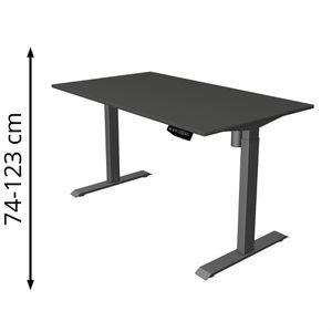 Schreibtisch Kerkmann Move 1, anthrazit / anthrazit