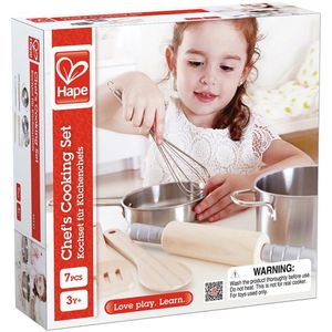 Produktbild für Kinderküchen-Zubehör Hape Kochset für Küchenchefs