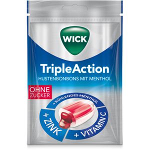 Kräuterbonbons Wick TripleAction, Menthol & Cassis