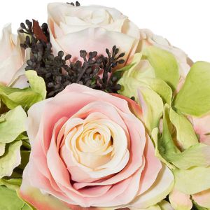 Produktbild für Kunstblume Creativ-green Rosen-Hortensienbouquet