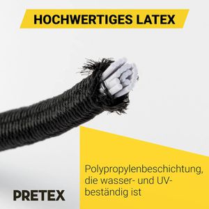 Produktbild für Planenspanner PRETEX SC-285, schwarz, 25 Stück