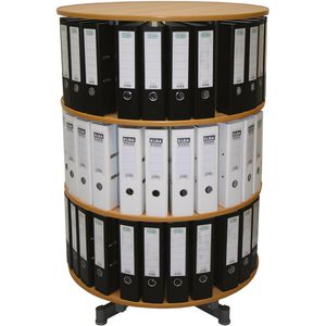 Ordnerdrehsäule Reef R2081BB3, buche, 3 Etagen