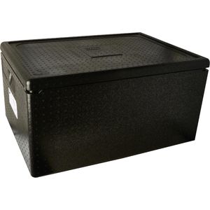 Produktbild für Thermobox Papstar schwarz, 79 Liter