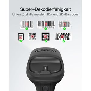 Produktbild für Barcode-Scanner Inateck BCST-72_black, kabellos