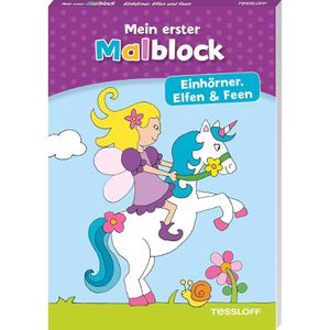 Malbuch Tessloff Mein erster Malblock, Einhörner