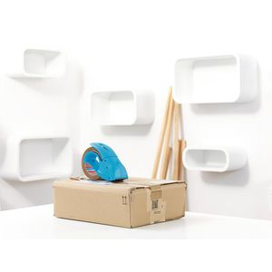 Produktbild für Packbandabroller Tesa 51112 Pack n Go blau
