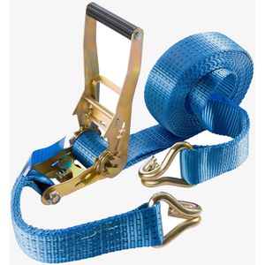 Produktbild für Spanngurt Arebos blau, mit Haken &amp; Ratsche
