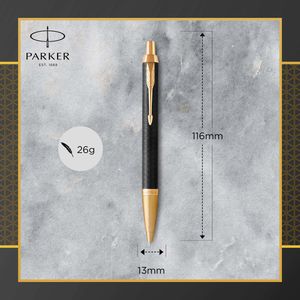 Produktbild für Kugelschreiber Parker IM Premium Black/Gold G.C.