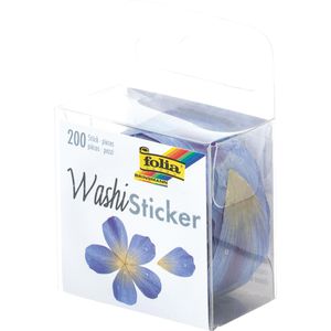 Produktbild für Sticker Folia 26502 Washi-Sticker Blüten Blau