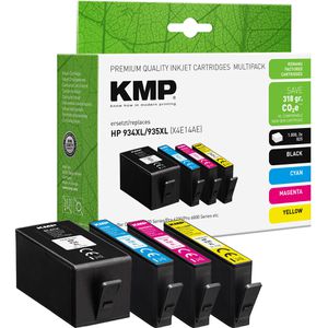 Produktbild für Tinte KMP für HP 934XL + 935XL Multipack