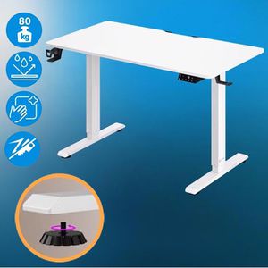 Produktbild für Schreibtisch CASARIA 109358, weiß / schwarz