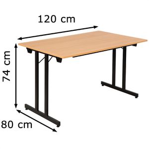 Produktbild für Klapptisch Sodematub TPMU128HN, aus Holz